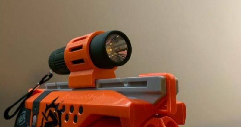 Picture of Nerf Flashlight Mount for Nerf Gun - Orange